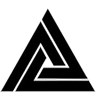 Abstract triangle shape with dark theme