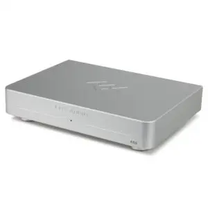 LHY Audio AS6 network audiophile switch, silver, front view
