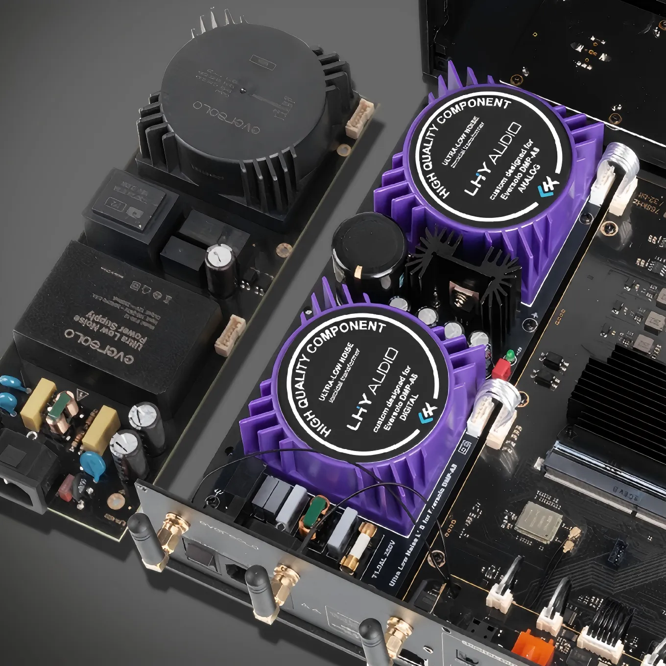 LHY Audio DMP A8 internal linear powersupply